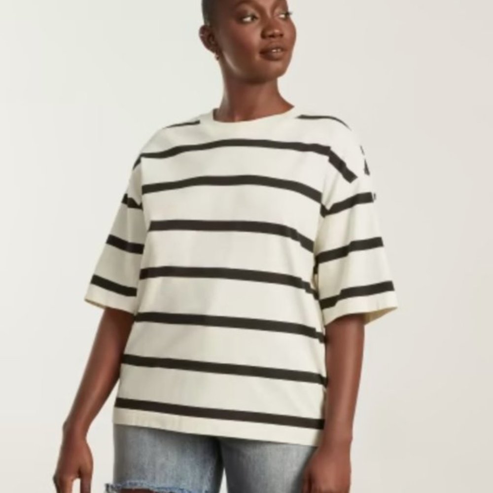Everlane Boxy Striped Tee Size XS